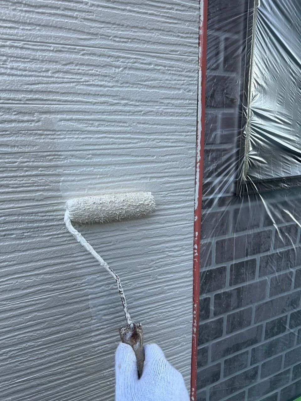 壁の下塗り